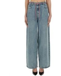 Moschino - Denim Loose High Rise Jeans - Lyst