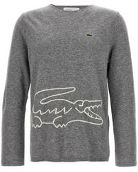 Comme des Garçons - Intarsia Wool Sweater With Crocodile Design - Lyst