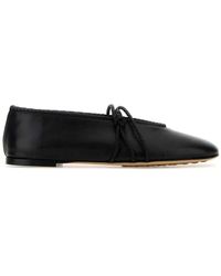 Bottega Veneta - Leather Mary-Jane Ballerinas - Lyst
