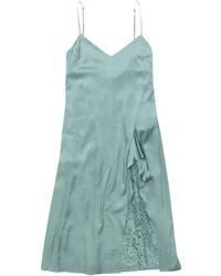 Acne Studios - V Neck Midi Dress - Lyst