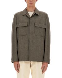 Lardini - Checks Shirt Collar Jacket - Lyst