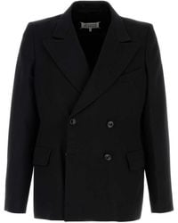 Maison Margiela - Tailored Double-Breasted Wool Blazer - Lyst
