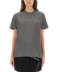 Moschino - Logo Crew Neck T-Shirt - Lyst