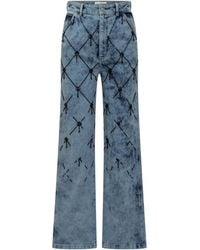 Des Phemmes - Straight High Rise Jeans - Lyst