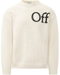 Off-White c/o Virgil Abloh - Off Crew Neck Sweater - Lyst