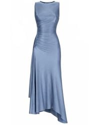 Victoria Beckham - Round Neck Maxi Dress - Lyst