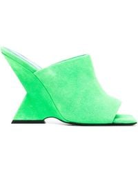 The Attico - Cheope Suede Heels - Lyst