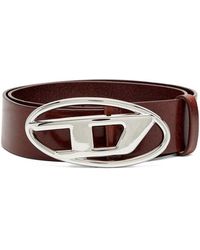 DIESEL - Dark Leather 'B-1Dr W' Belt - Lyst