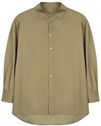 DARKPARK - Khaki Relaxed Solid Shirt - Lyst