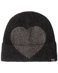 Kurt Geiger - Embellished Hearth Knit Beanie - Lyst