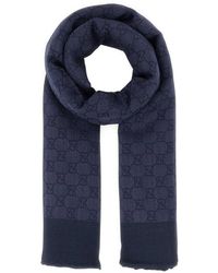 Gucci - Dark Signature Logo Scarf - Lyst
