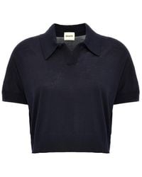 KHAITE - Morgane Polo Shirt - Lyst