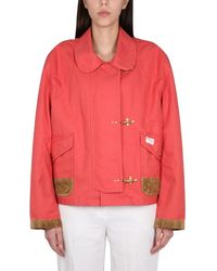 Fay - Solid Shirt Collar Jacket - Lyst
