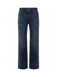Haikure - Dark Straight High Rise Jeans - Lyst
