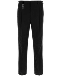 Prada - Flat Front Pants - Lyst