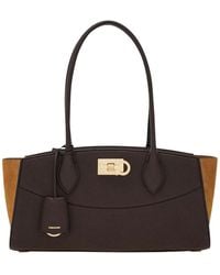 Ferragamo - Studio Soft Medium Shoulder Bag - Lyst