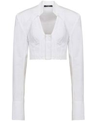 Balmain - Cropped Shirt - Lyst