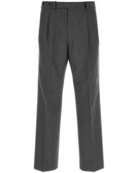Prada - Straight Pleated Pants - Lyst