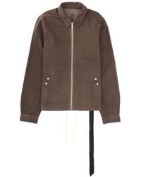 Rick Owens - Jacket Zipfront Cotton - Lyst
