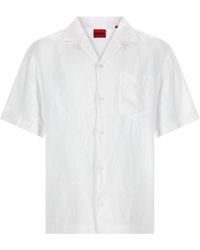 HUGO - Regular Solid Shirt - Lyst