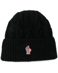 Moncler - Grenoble Knitted Beanie Cap - Lyst