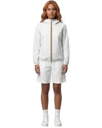 K-Way - Solid Hood Jacket - Lyst