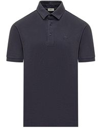Etro - Logo Shirt Collar Polo - Lyst