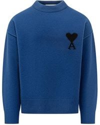 Ami Paris - Mock Collar Sweater - Lyst