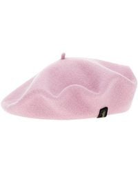 Borsalino - Light Logo Beret Hat - Lyst