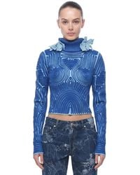 Off-White c/o Virgil Abloh - Embroidered Turtle Neck Sweater - Lyst