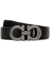 Ferragamo - Leather Reversibile Belt - Lyst
