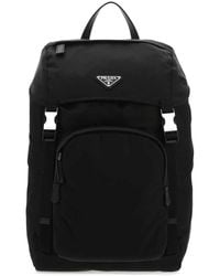 Prada - Triangle-Logo Backpack - Lyst