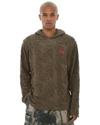 DIESEL - Distressed Logo Hoodie - Lyst