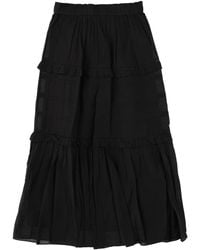 Isabel Marant - Volodia Cotton Long Skirt - Lyst