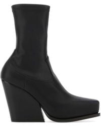 Stella McCartney - Solid Square Toe Boots - Lyst