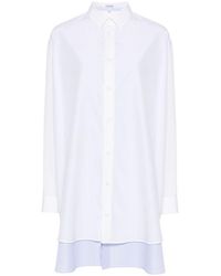 Loewe - Cotton And Silk Blend Shirt Dress - Lyst