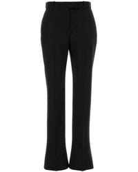 McQueen - Tailored Flat Front Pants - Lyst