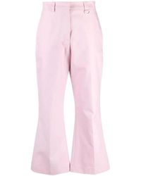MSGM - Pressed-Crease Cotton Tailored Trousers - Lyst