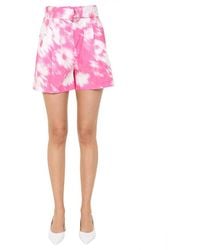 MSGM - Printed Shorts - Lyst