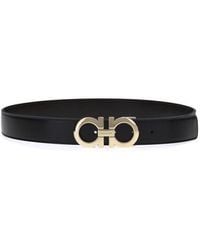 Ferragamo - Gancini Solid Reversible Belt - Lyst