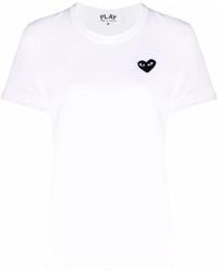 COMME DES GARÇONS PLAY - Cotton T-Shirt - Lyst