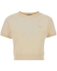 Prada - Solid Crew Neck Sweatshirt - Lyst