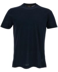 Zanone - Solid Crew Neck T-Shirt - Lyst