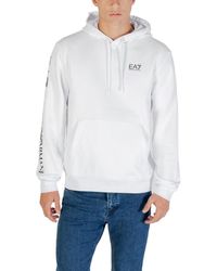 EA7 - Graphic Logo Hoodie - Lyst