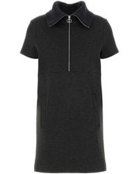 Gucci - Melange Dark Stretch Jersey Dress - Lyst