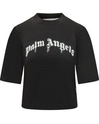 Palm Angels - Graphic Crew Neck T-Shirt - Lyst