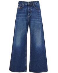 DIESEL - 'D-Sire 1996' Jeans With Wide Leg And Logo Patch On The Rear - Lyst