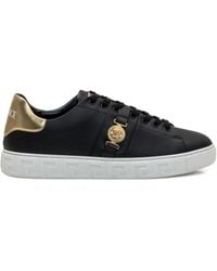 Versace - Leather Sports Shoes - Lyst
