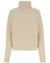 Gucci - Knitted Turtle Neck Sweater - Lyst