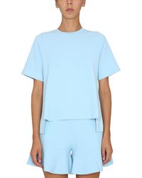 Stella McCartney - Solid Crew Neck T-Shirt - Lyst